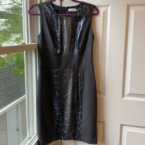 Calvin Klein Gray Snake Print Size 4 Dress